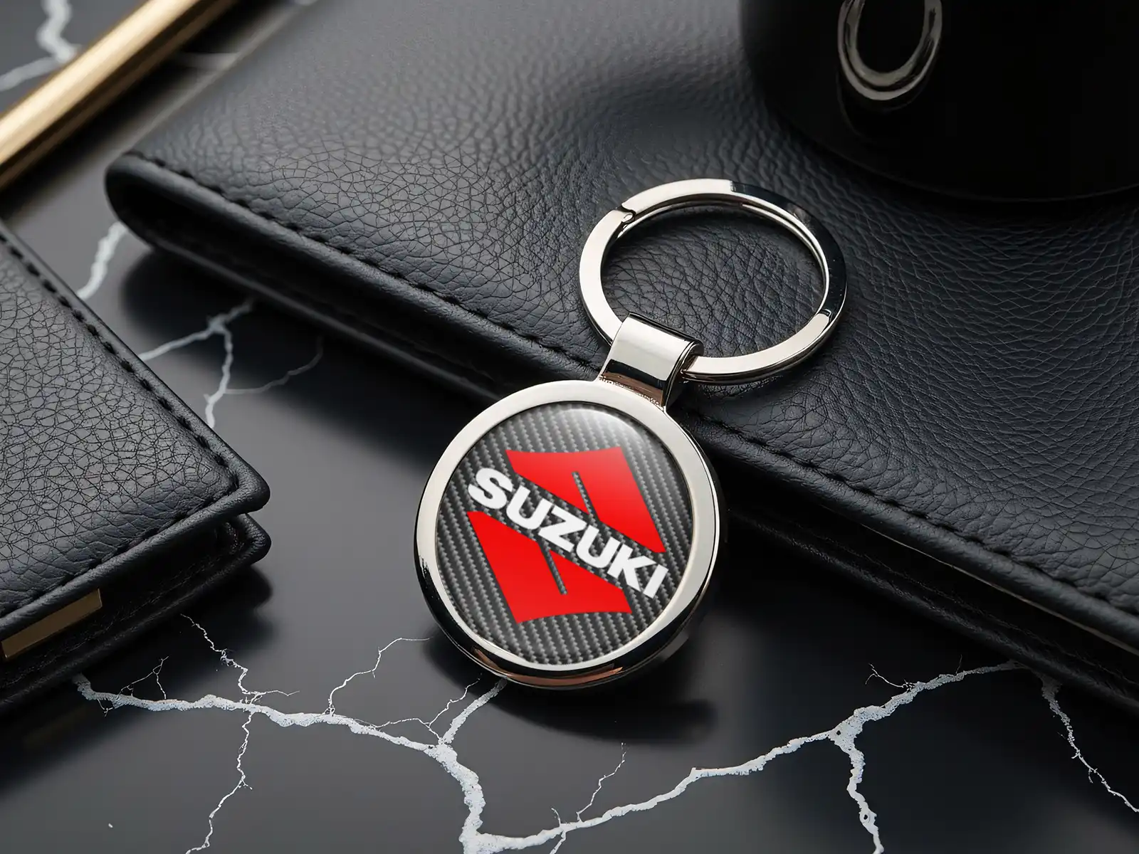 Suzuki Llavero Personalizado Logo Premium Custom